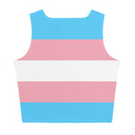 Transgender Flag Crop Top - On Trend Shirts