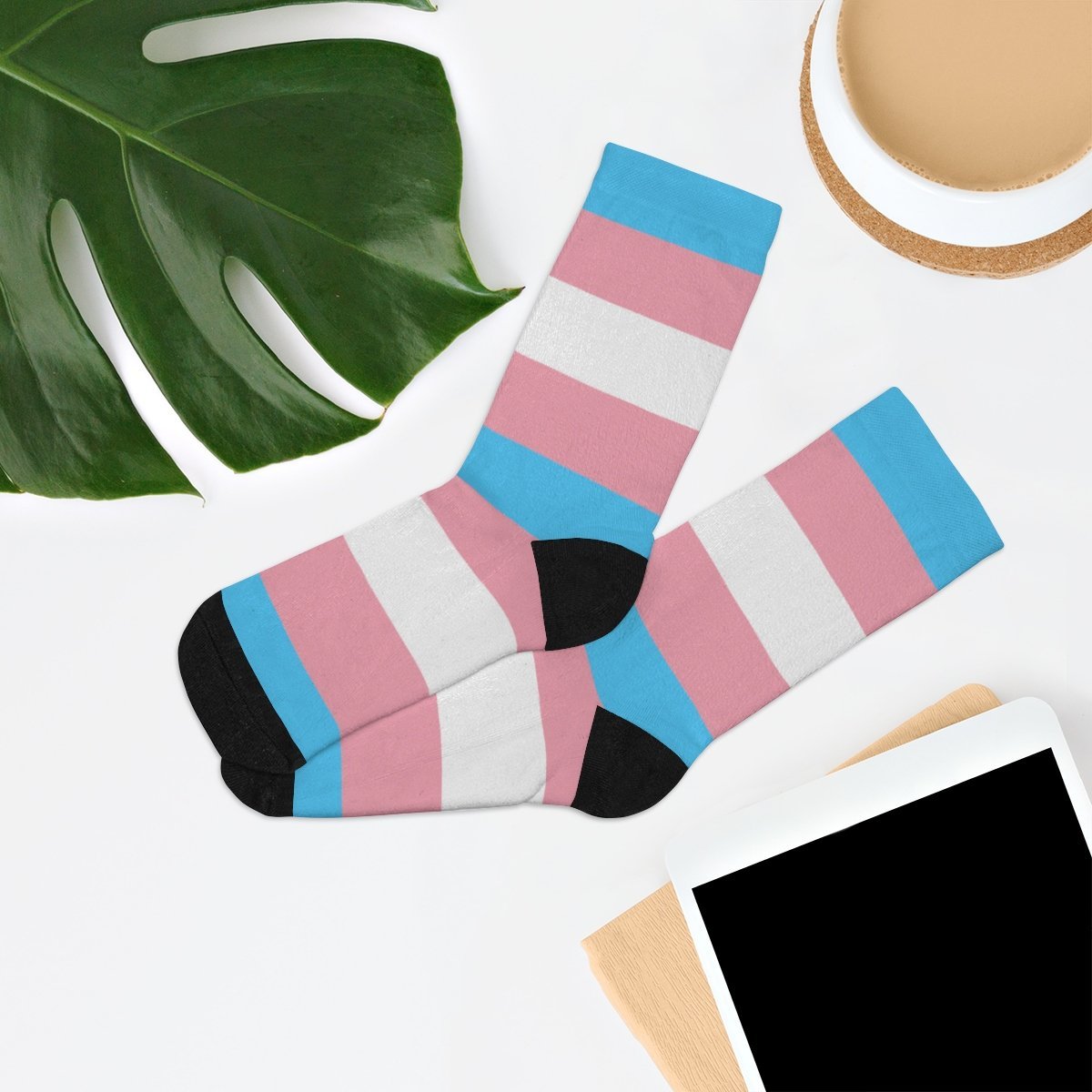 Transgender Flag Socks - On Trend Shirts
