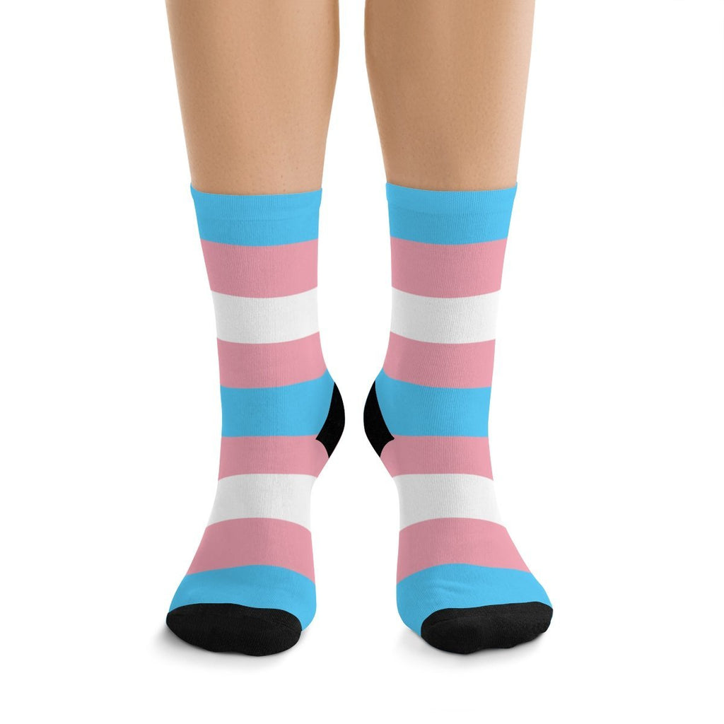 Transgender Flag Socks | LGBTQ+ Pride Socks - On Trend Shirts – On ...