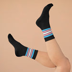 Transgender Flag Socks - black - On Trend Shirts