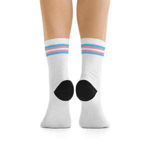 Transgender Flag Socks - white - On Trend Shirts