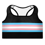 Transgender Flag Sports Bra - On Trend Shirts