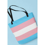 Transgender Flag Tote Bag - On Trend Shirts