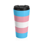 Transgender Flag Travel Mug - On Trend Shirts