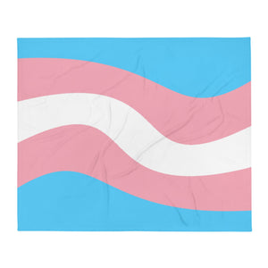 Transgender Flag Wave Blanket - On Trend Shirts