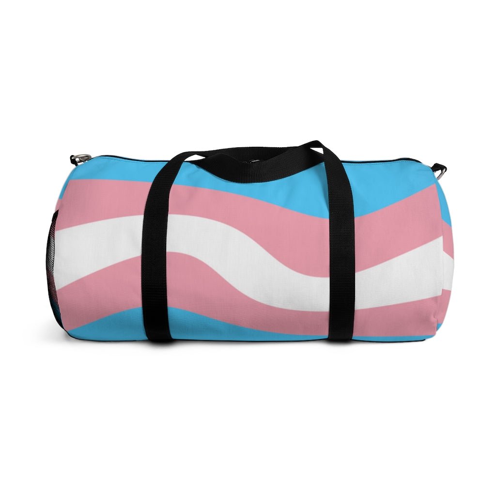 Transgender Flag Wave Duffel Bag - On Trend Shirts