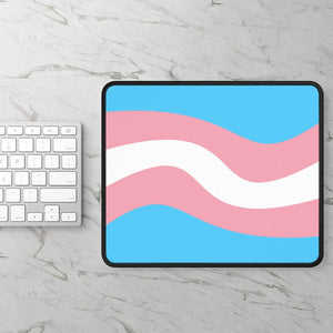Transgender Flag Wave Gaming Mouse Pad - On Trend Shirts