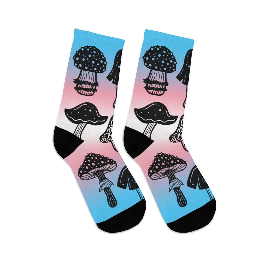 Transgender Mushroom Socks - On Trend Shirts