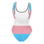 Transgender Stripe One-Piece Swimsuit - On Trend Shirts