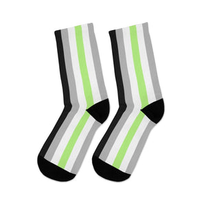 Vertical Agender Flag Socks - On Trend Shirts