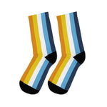 Vertical AroAce Flag Socks - On Trend Shirts
