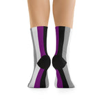 Vertical Asexual Flag Socks - On Trend Shirts