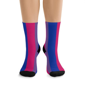 Vertical Bisexual Flag Socks - On Trend Shirts