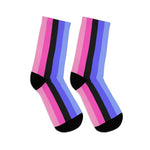 Vertical Omnisexual Flag Socks - On Trend Shirts