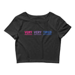 Very Very Tired Bisexual Cropped Tee - On Trend Shirts