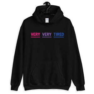 Very Very Tired Bisexual Hoodie - On Trend Shirts