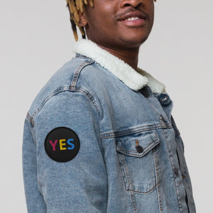 YES Pansexual Embroidered Patch - On Trend Shirts
