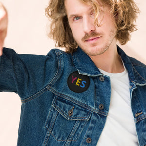 YES Pansexual Embroidered Patch - On Trend Shirts